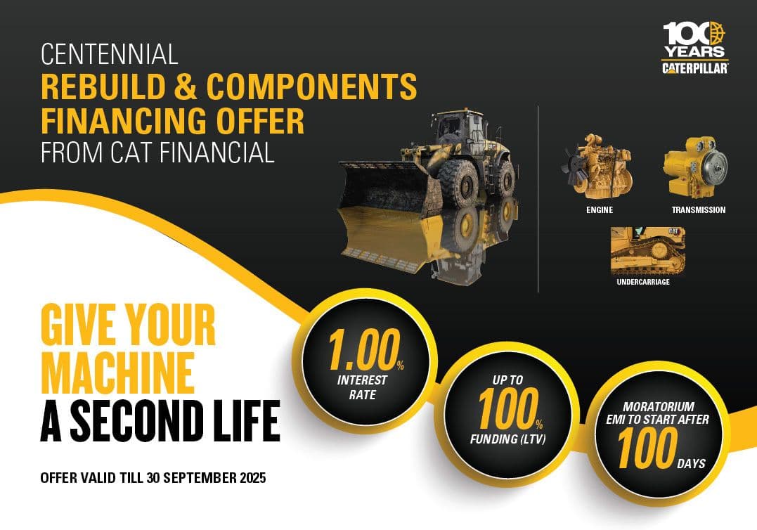 Give Your Machine a Second Life – With Special Cat Finance Offers on Rebuilds & Components