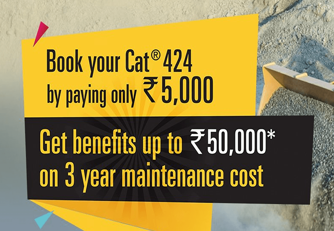 Unlock benefits with the Cat® 424 Backhoe Loader – Book now!
