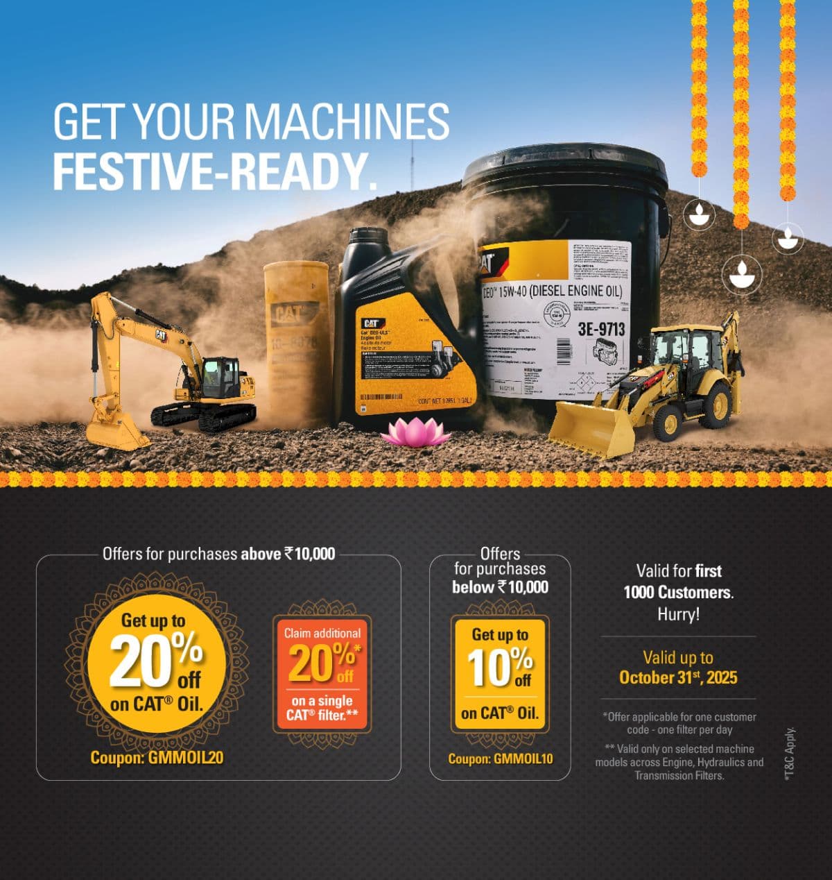 Performance Meets Festivity – Special Offers on CAT® Oils!